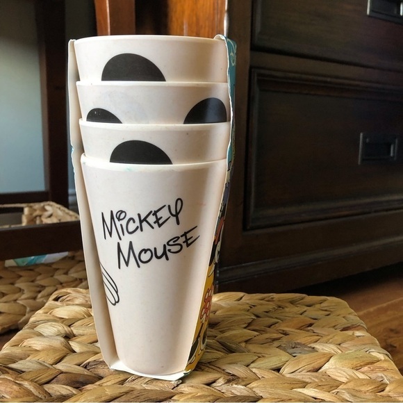 Disney All Eyes on Mickey Mouse bamboo tumblers set of 4 - Picture 2 of 5